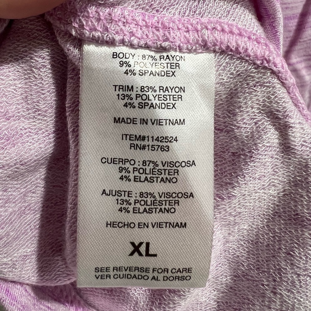 Women’s NWT New champion purple top crew XL - Picture 9 of 10